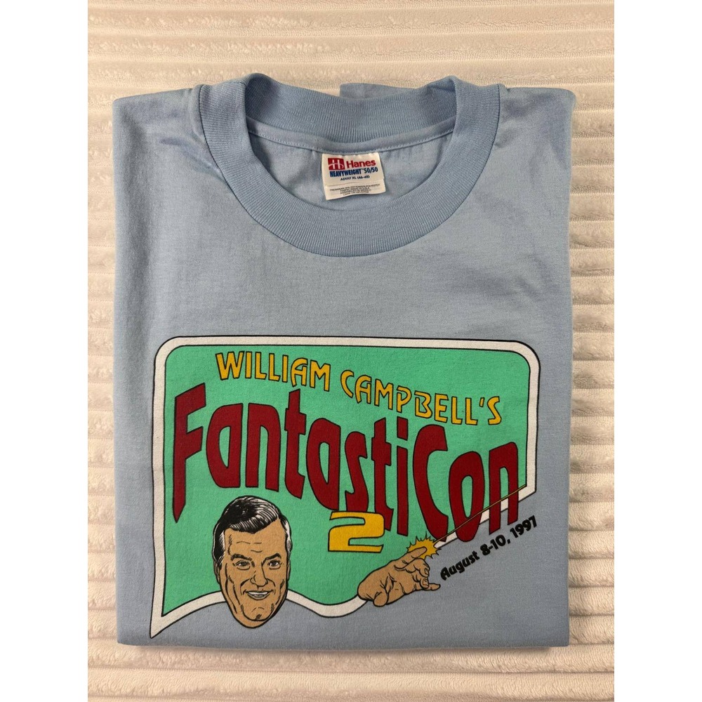 Vintage 1997 Hanes William Campbell FantastiCon 2  T-Shirt XL